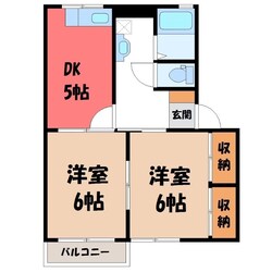 ルグラン鶴田 Eの物件間取画像